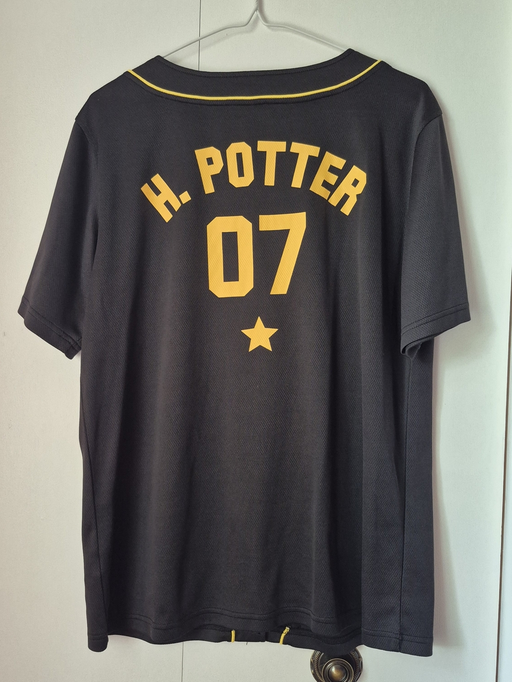 Warner Bros. Harry Potter Black and Yellow Jersey Women S